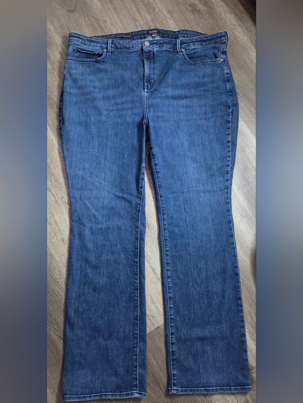NYDJ Barbara Bootcut Lift Tuck Jeans Women's 22W Medium Wash Stretch Denim - Picture 2 of 9